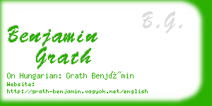 benjamin grath business card